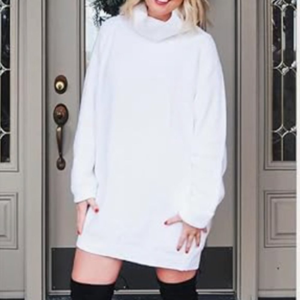 Turtleneck Sweater Dress